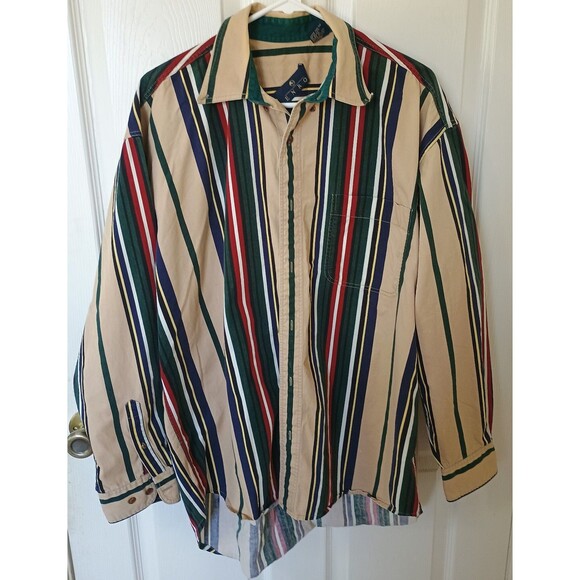 Enro Other - Vintage Enro Shirt Large Multicolor 100% Cotton ButtonLong Sleeve Wrangler Style